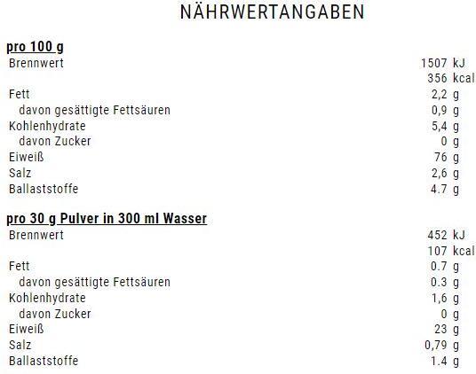 Nährwerte und Zutaten Weider Vegan Protein (Brownie-Schoko, 1 Stk., 750 g)