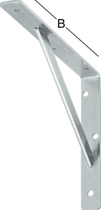 Actual product image Vormann Bracket L.500mm H.330mm W.30mm S.4mm white Trgf.200kg (1 pcs.)