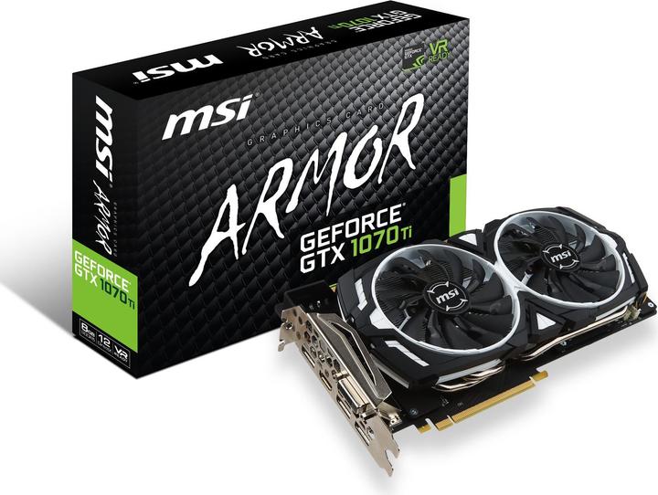 Produktbild MSI GeForce GTX 1070 Ti ARMOR 8G (8 GB)