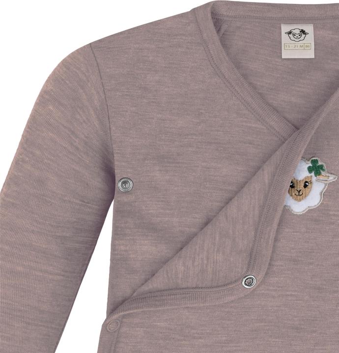 Produktbild Normani 2er Pack Doppelpack Baby-Body Merino Wickelbody Bodysuit Langarm - 9343 (62)