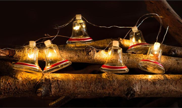 Image du produit Sirius Guirlande lumineuse de Noël Cloche Tiffany, 8 × lampes (1.05 m)