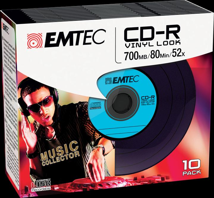 Emtec Vinyl Look 10 x CD-R (10 x)