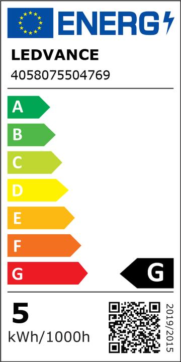 Etichetta energetica Ledvance Strisce LED Estensione strisce multicolore per applicazioni esterne (RGB, 500 cm, Esterno)