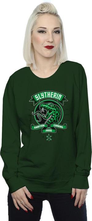 Actual product image Womens/Ladies Slytherin Toon Crest Sweatshirt (M)