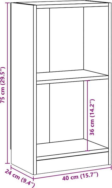 Immagine prodotto VidaXL Bücherregal (40 x 24 x 75 cm)