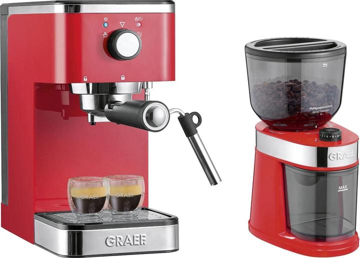 Actual product image Graef Espresso coffee maker ES 403 salita with coffee grinder CM 203