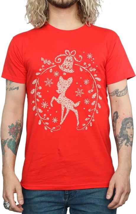 Image du produit Disney - T-shirt BAMBI CHRISTMAS WREATH - Homme (M)