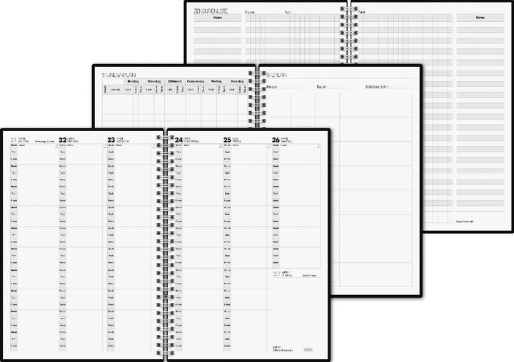 Image du produit Agenda & plan de cours (2024/2025), 2 pages = 1 semaine, A5, 224 pages, couverture Baladek, k (A5, Couverture rigide, Néerlandais, Anglais)