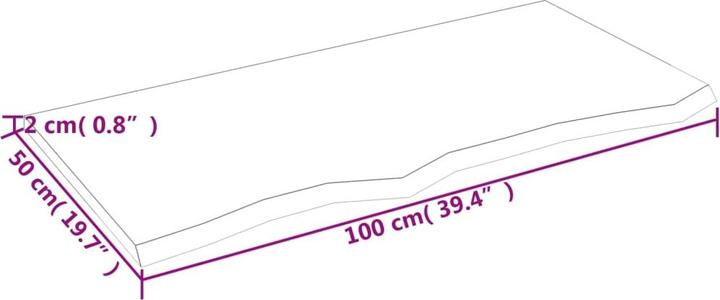 Image du produit VidaXL Emerald (100 x 50 x 2 cm)