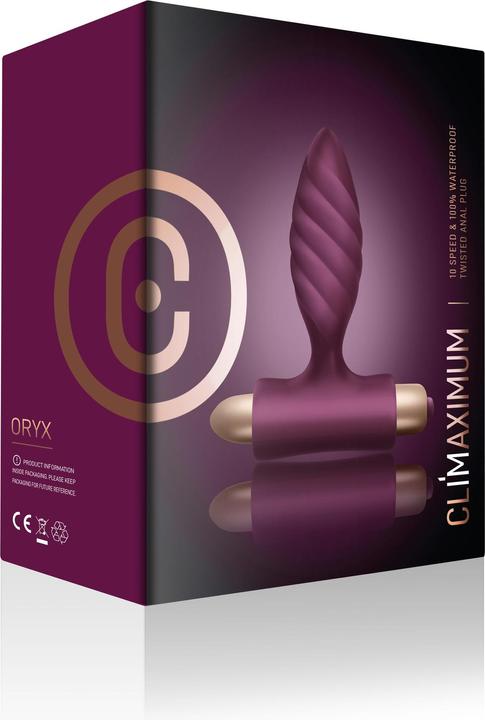 Actual product image Climaximum Oryx Vibrating Anal Plug