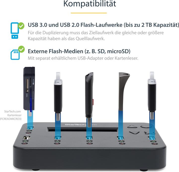 Image du produit StarTech Duplicateur autonome 1:5 (USB 2.0)