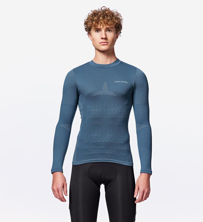 Van rysel Sous-vêtements vélo manches longues Racer 2 bleu (XXL)