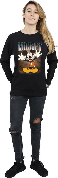 Actual product image Disney Womens/Ladies Mickey Mouse Tongue Montage Sweatshirt (XL)