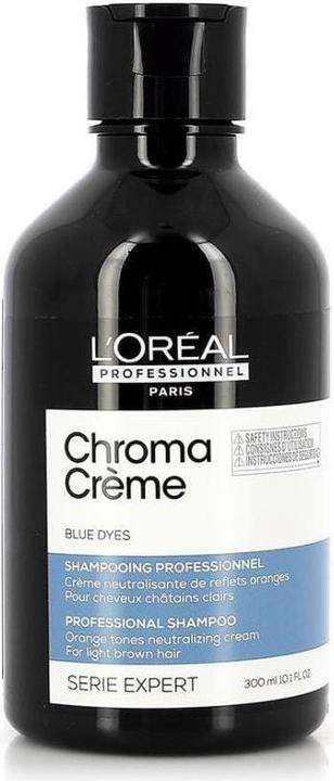 Produktbild L'Oréal Professionnel CHROMA CRÈME blue dyes professional shampoo 300 ml (300 ml, Flüssiges Shampoo)