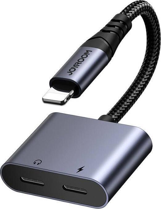 Actual product image Joyroom 2-in-1 Audio Adapter Lightning to Double Lightning - Black (Lightning, Lightning)