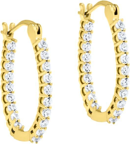 Actual product image Candy Creoles Calypso, 925 Sterling Silver, gold plated (925 Sterling silver, 18k gold-plated)