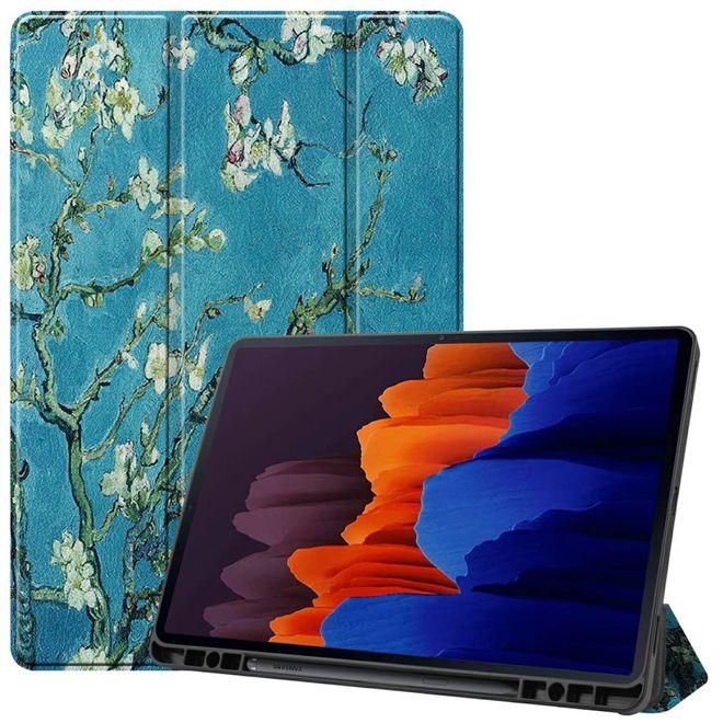Actual product image MU Style Triple folding cover with pattern (Galaxy Tab S7+)