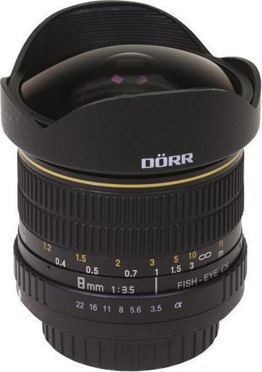 Image du produit Dörr Objectif fisheye 8mm f 3.5, pour Sony (Sony A, APS-C / DX)
