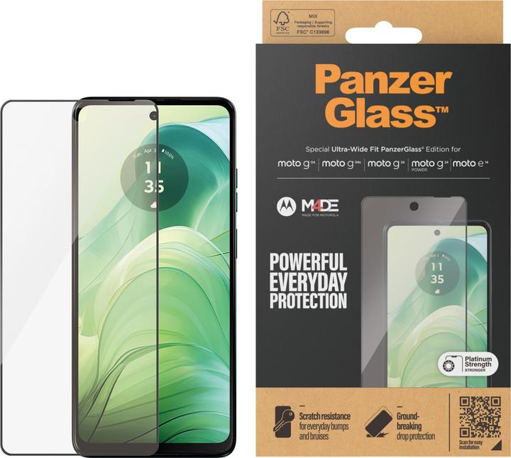 Actual product image PanzerGlass Ultra-Wide Fit (1 Piece, Motorola Moto G24, Motorola Moto G04, Motorola Moto G24 Power)