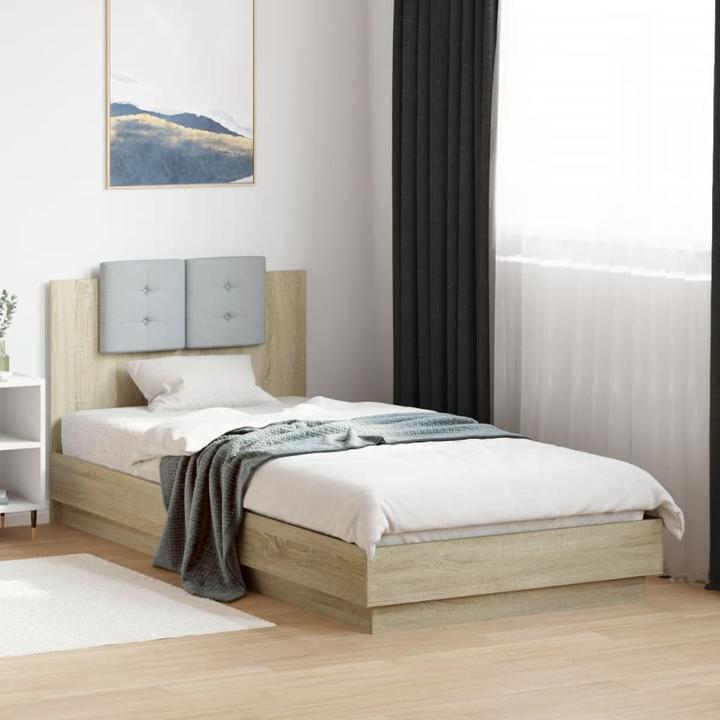 Immagine prodotto VidaXL Struttura letto con testiera e luci LED 90 x 200 cm (90 x 200 cm)