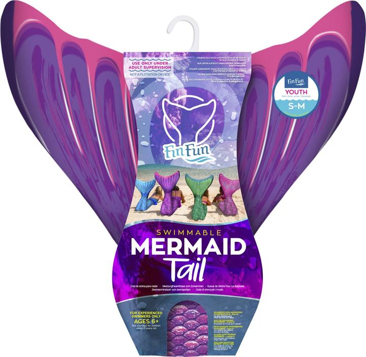 Actual product image Fin Fun Mermaid fin purple