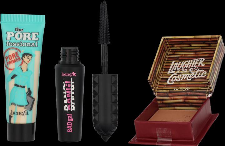 Produktbild BeneFit Cosmetics Benefit Icons 3-teiliges Miniatur-Set 0,25 Oz Primer + 0,14 Oz Badgal (Make up set)