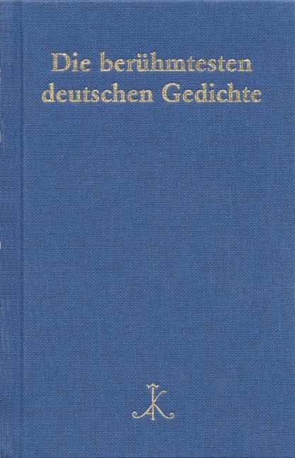 Immagine prodotto Die berühmtesten deutschen Gedichte (Tedesco, Hans Braam, Helmut Schanze, 2019)