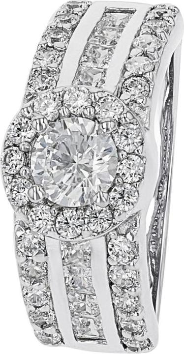 Produktbild Amor Ringe für Damen, 925 Sterling Silber, Zirkonia synth. (52, 925 Silber)