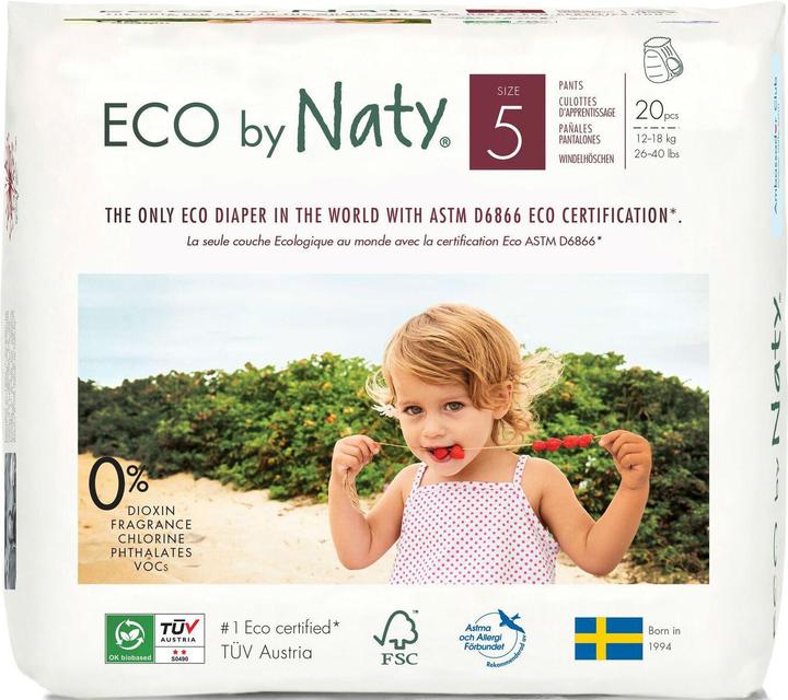 Produktbild Naty Bio-Windelhöschen (Gr. 5, Tragepack, 20 Stück)