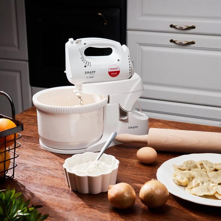 Image du produit Smapp Hand Mixer Blender with Bowl 451.66 2 Bowls White Safe Shopping with Home Delivery (580 W)