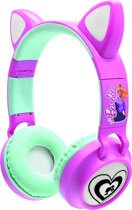 Produktbild Lexibook Barbie Bluetooth headphones with light (HPBTKTBB)