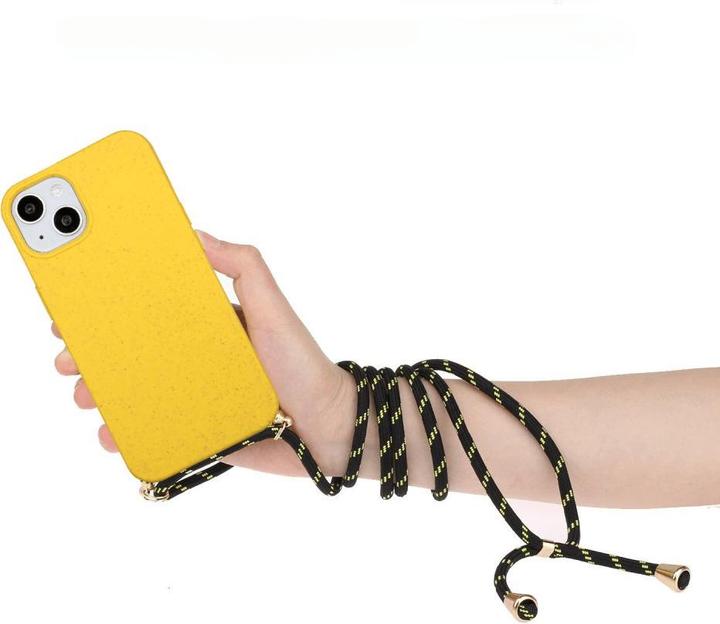 Immagine prodotto Cover-Discount iPhone 15 - Custodia ecologica con catena gialla (Apple iPhone 15)