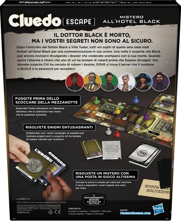 Produktbild Hasbro Gaming Cluedo Escape (Italienisch)