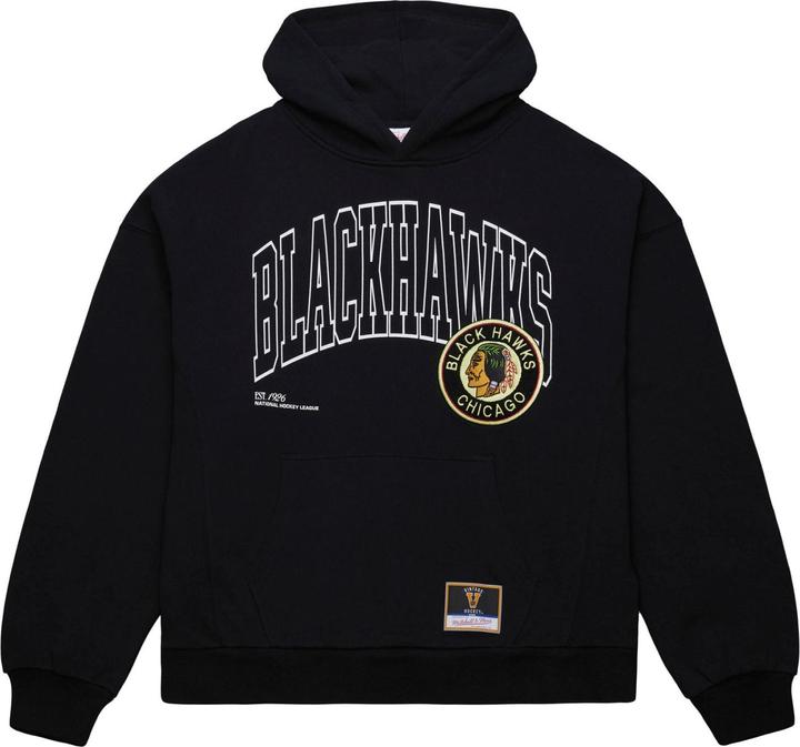 Produktbild Mitchell & Ness M&N Fleece Oversized Hoody Chicago Blackhawks - M (M)