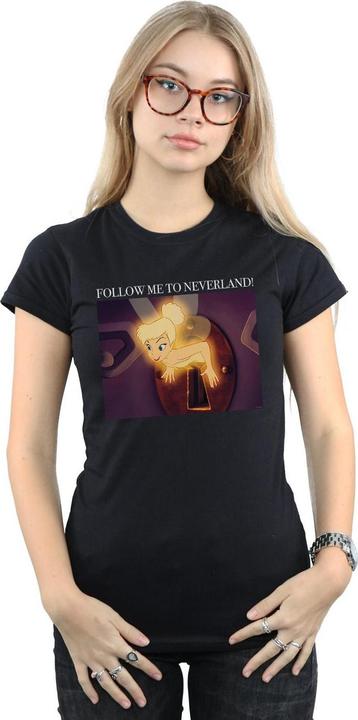 Actual product image Disney Womens/Ladies Tinker Bell Follow Me Cotton T-Shirt (M)