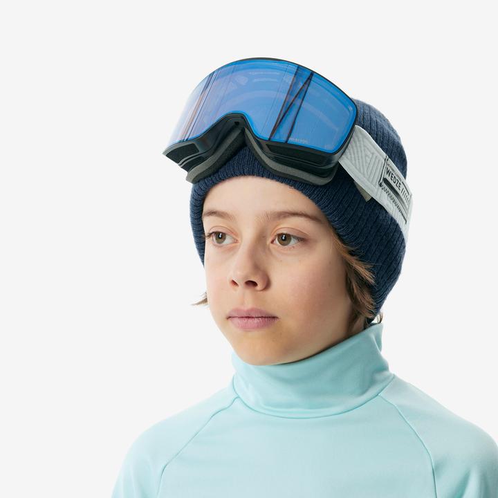 Produktbild Wedze Skiunterwäsche Funktionsshirt Kinder hoher Kragen - BL 500 türkis (3, 4)