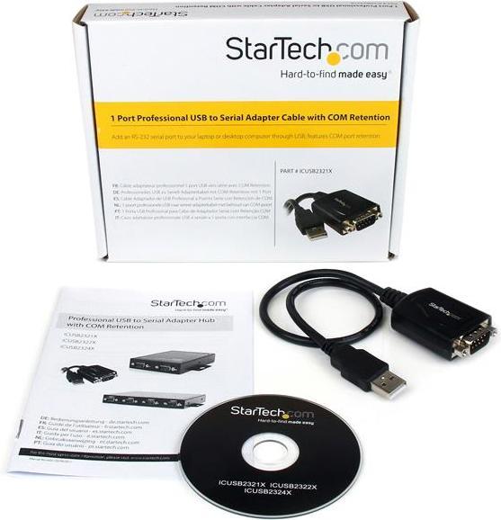Immagine prodotto StarTech 1x Cavo Adattatore Da USB A Seriale (0.42 m)