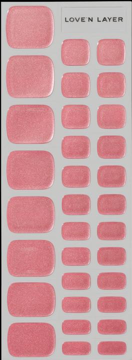 Love'n Layer - Metallic Toe Summer Pink