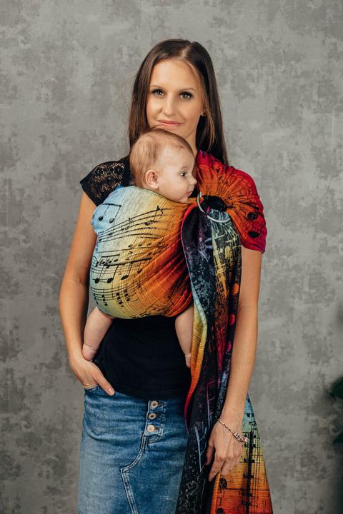 Actual product image Lennylamb Ringsling - Symphony Rainbow Dark (1.80 m)
