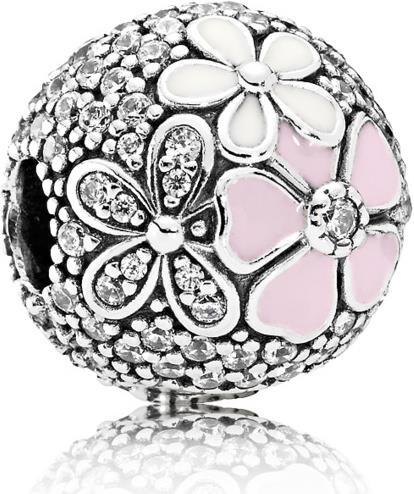 Pandora Charms/Beads Clip Fleurs pittoresques (Argent)