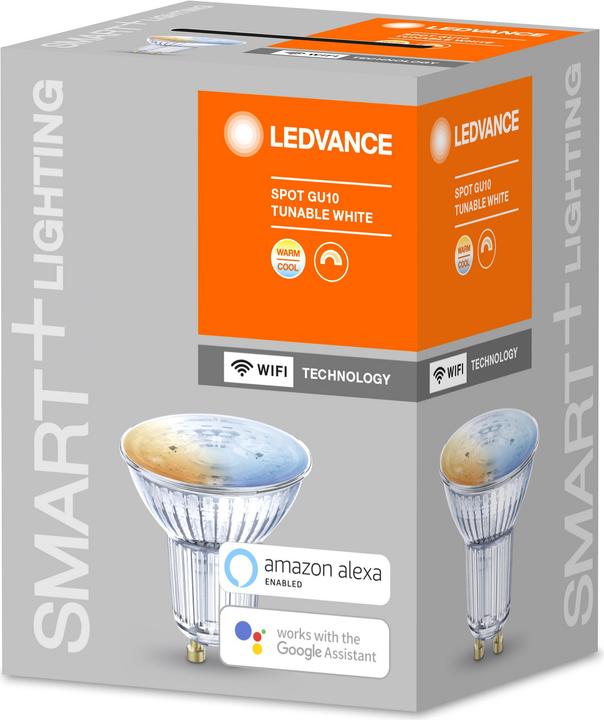 Immagine prodotto Ledvance Spot Wifi Smart+ (GU10, 5 W, 350 lm, 1 x, G)