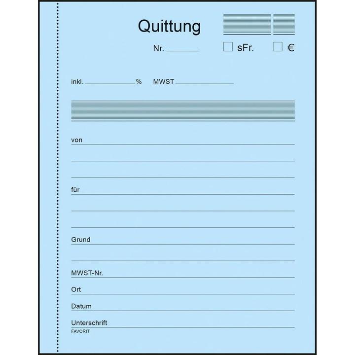 Immagine prodotto Favorit Libretto autocopiante Ricevute con carta autocopiante (150 x)