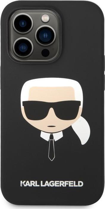 Immagine prodotto Karl Lagerfeld iPhone 14 Pro MagSafe compatibile Custodia in silicone liquido Karl Head (Apple iPhone 14 Pro)