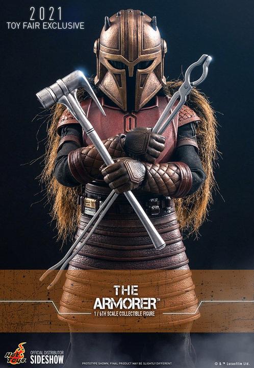 Actual product image Hot Toys Star Wars - The Mandalorian "The Armorer" 2021 Toy Fair Exclusive 1/6 Action Figure