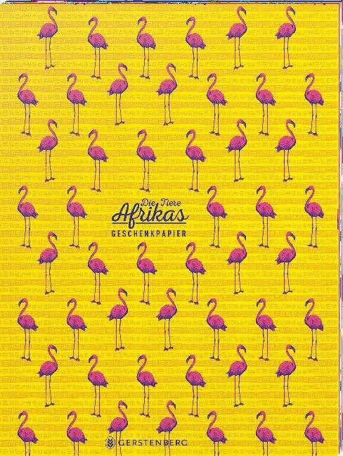 Produktbild Die Tiere Afrikas Geschenkpapier-Heft - Motiv Flamingo (Geschenkpapier)