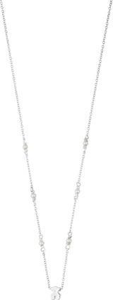 Tous Silver necklace with pearls and a Super Power 812402560 bear