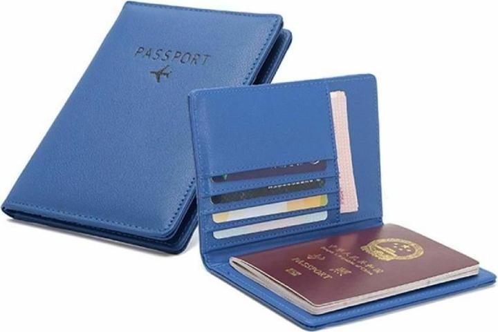 Immagine prodotto JTI Custodia per passaporto in pelle PU, blu (Copertina del passaporto)