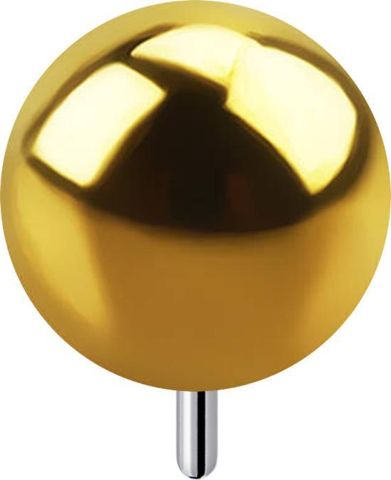 Star Piercing Threadless Kugel vergoldet (Titan G23, ohne Messing)