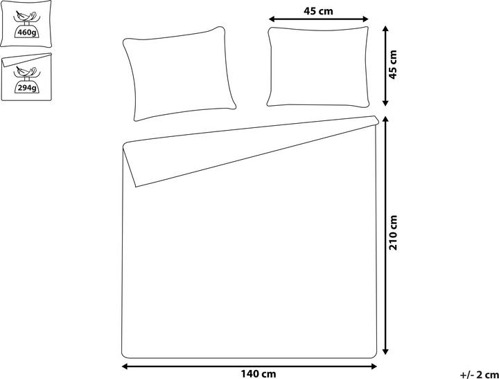 Image du produit Beliani Couvre-lit avec coussins motif gaufré 3 pièces marron 140 x 210 cm RAYEN (140 x 210 cm)