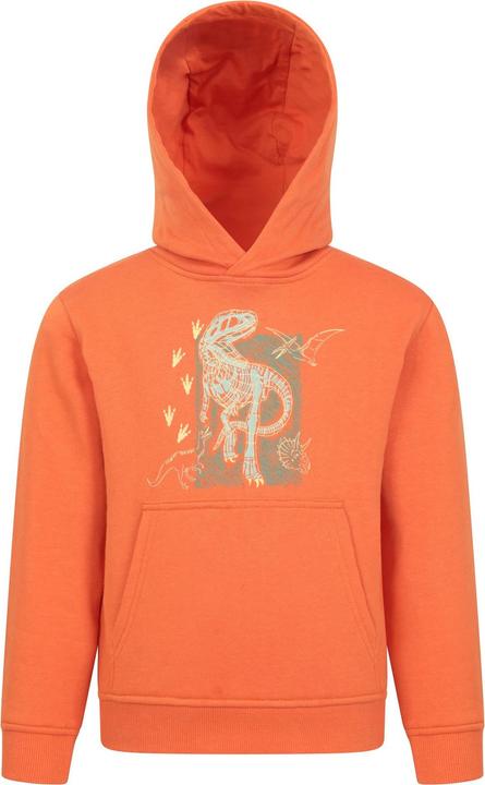 Actual product image Mountain Warehouse Childrens/Kids Dinosaurs Organic Glow In The Dark Hoodie (128)
